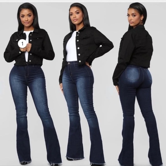 Valentina high rise flare jeans fashion nova Clearance